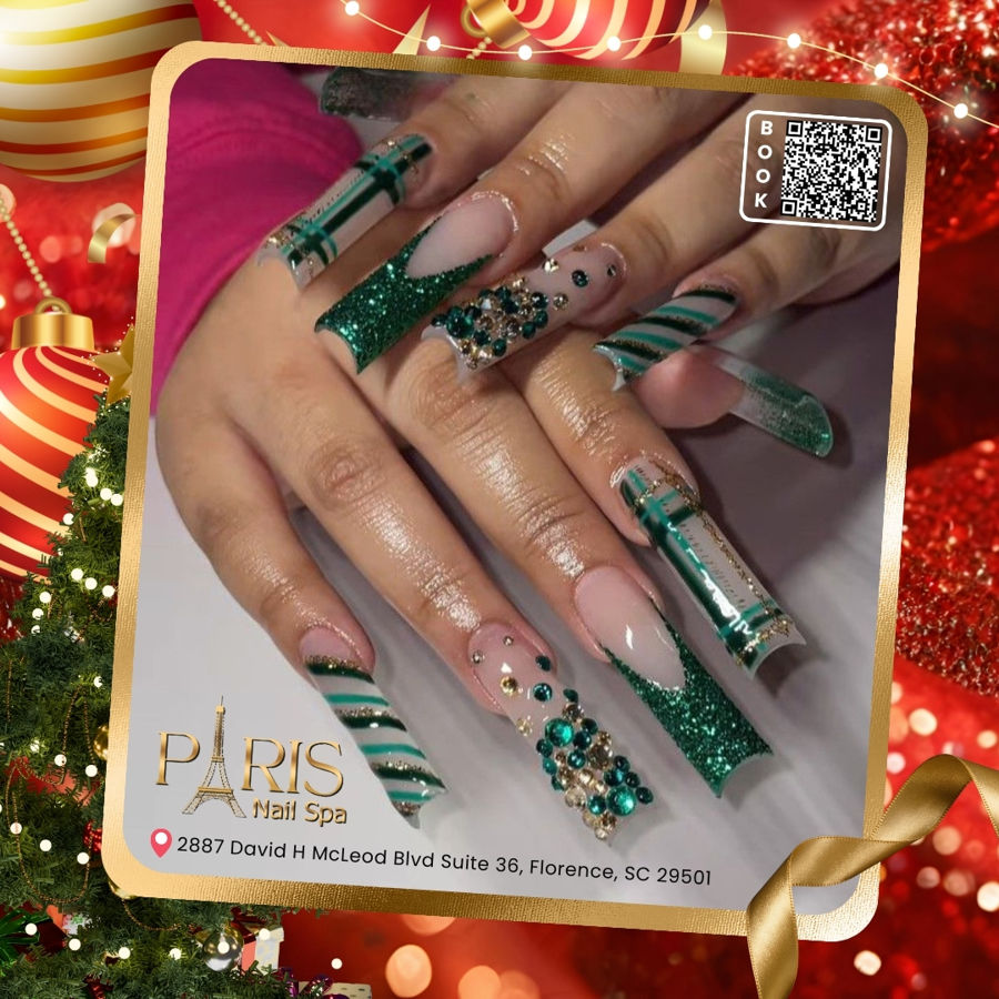 Christmas Nails at Paris Nail Spa